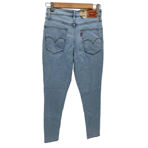 Levi's Womens 29 NWT 721 High Rise Skinny Light Wash Jeans Stretch Pants - Picture 2 of 9